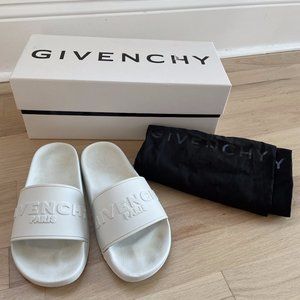 Givenchy Slide Flat Sandal In Rubber 37